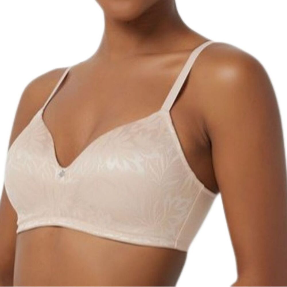 Breezies Jacquard Shine Wirefree T-shirt Bra